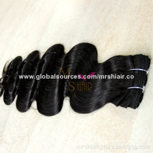 Human Hair Weave, Curly, Malaysian Virgin Hair, Body Wave, 12-28"